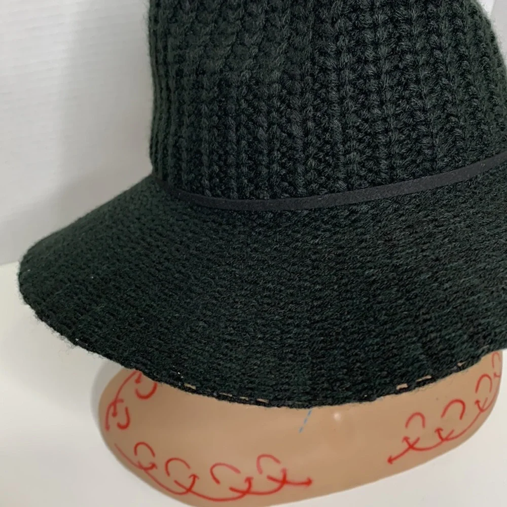 Nine West | Black Knitted Canvas Floppy Derby Hat | Influencer Status Beach Cap - Picture 2 of 13